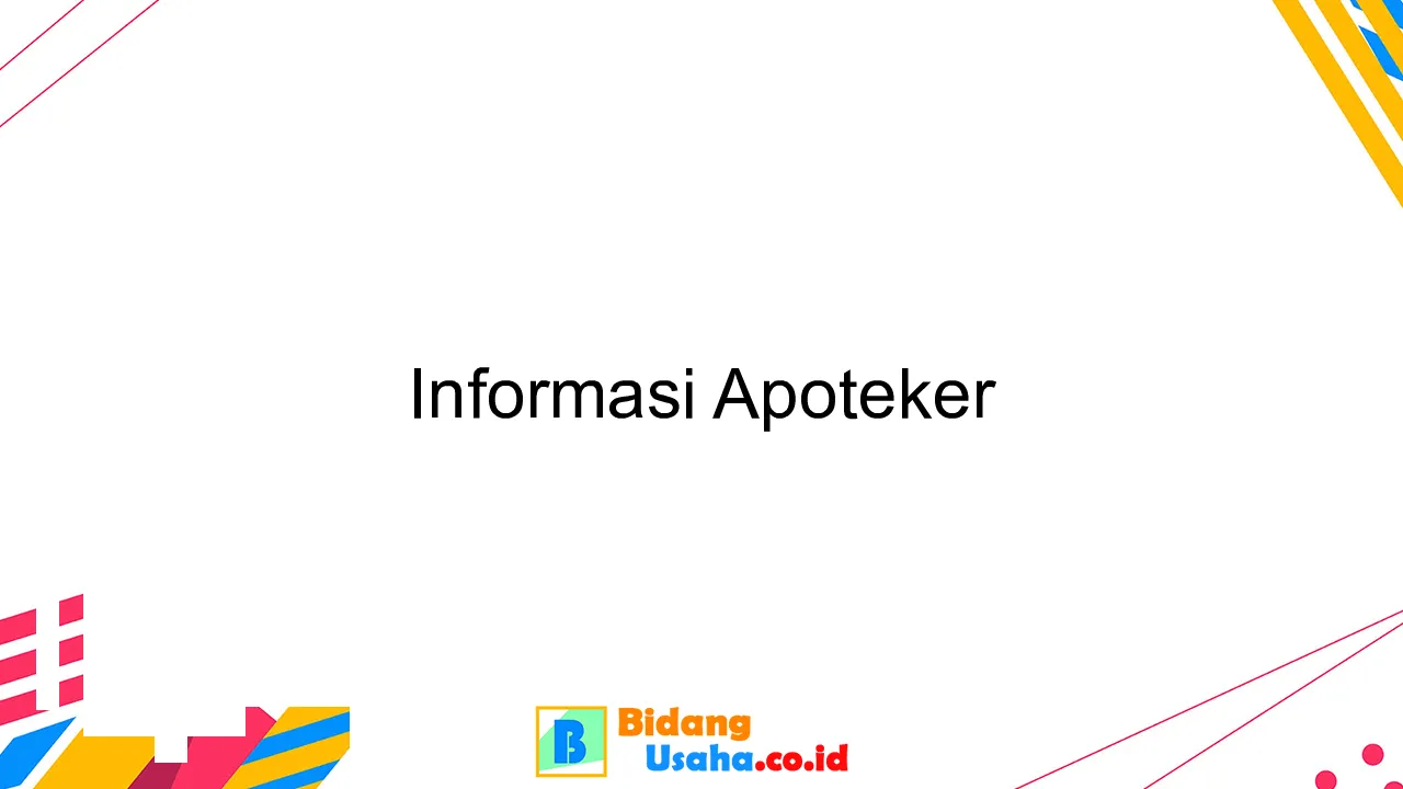 Informasi Apoteker