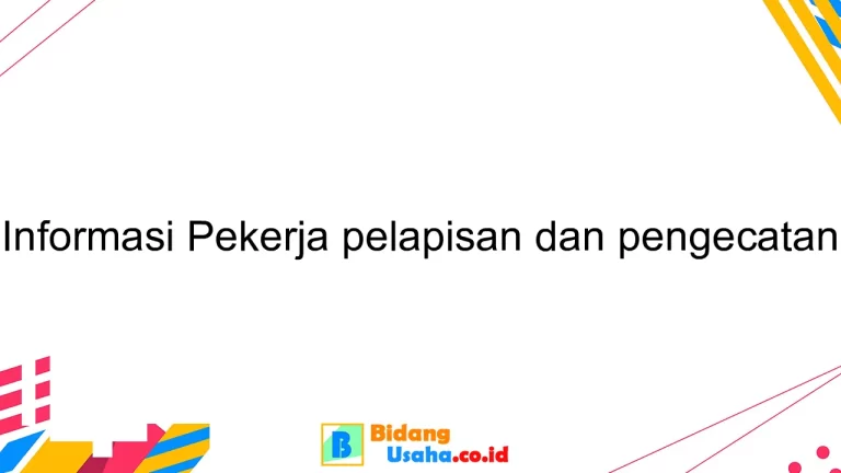 Informasi Pekerja pelapisan dan pengecatan