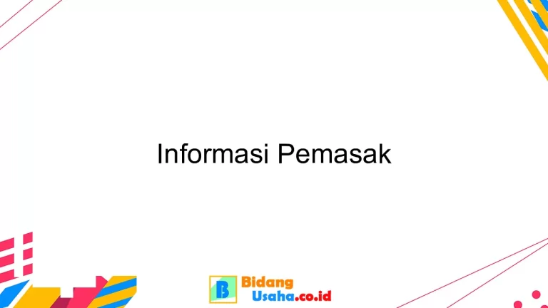 Informasi Pemasak