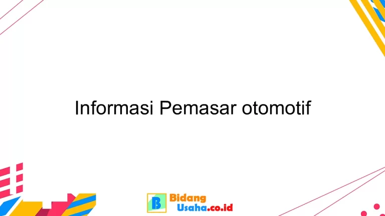 Informasi Pemasar otomotif