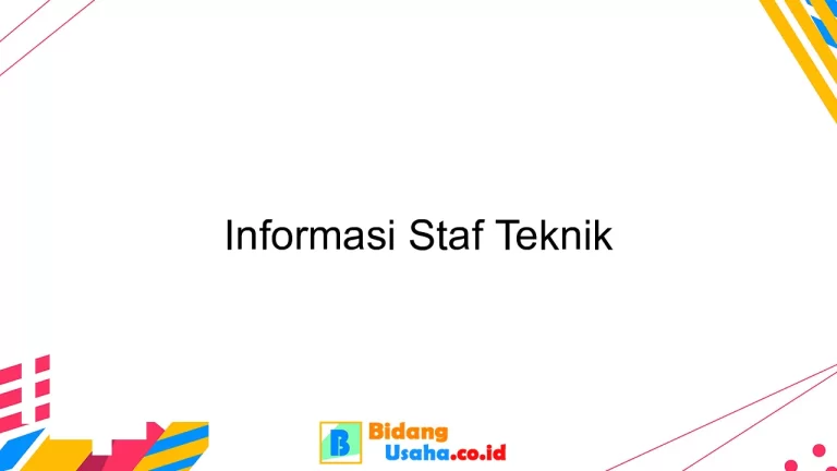 Informasi Staf Teknik