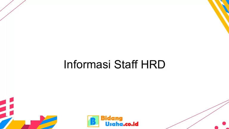 Informasi Staff HRD