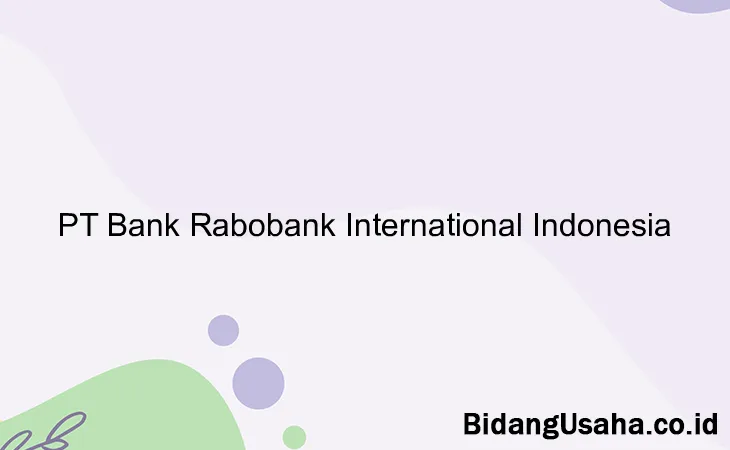 PT Bank Rabobank International Indonesia