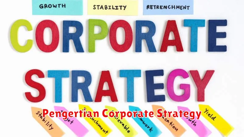 Pengertian Corporate Strategy